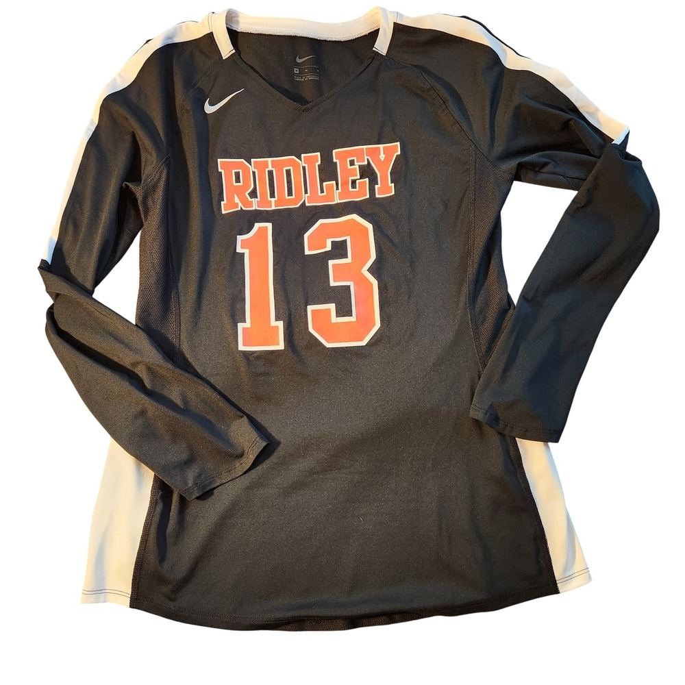 Ridley Tigers Jersey Womens Medium NCAA Volleyball Nike Long Sleeve Shirt